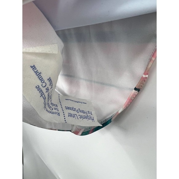 Bikini Lab Women's One Piece Swimsuit Size XXL V-Plunge Striped Thong Strappy - Picture 10 of 10